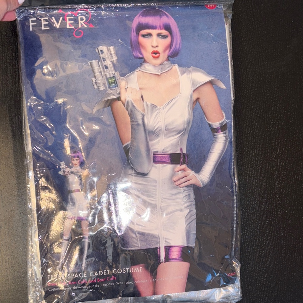 Fever Galactic Explorer Costume in Silver and Purple